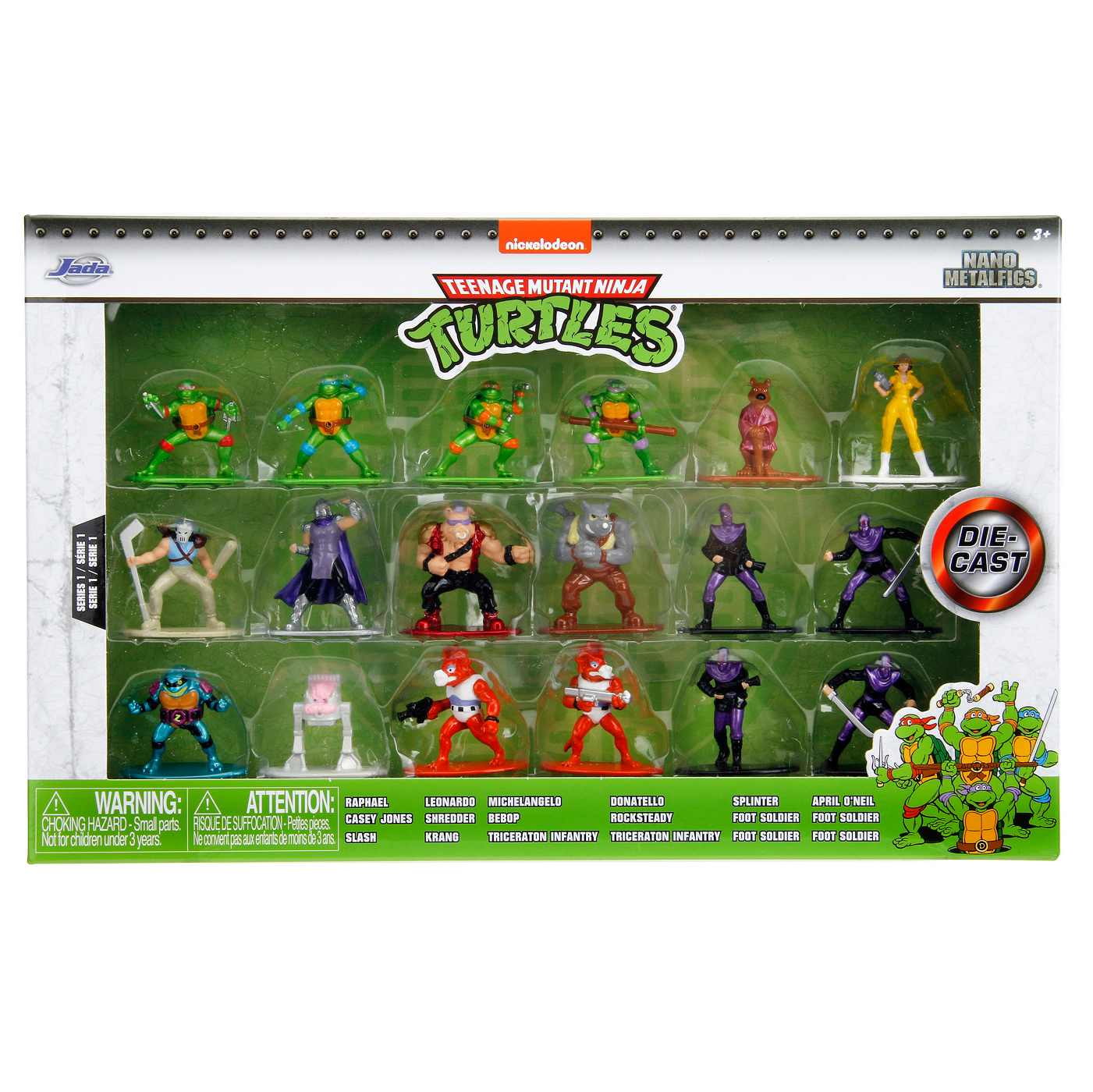 Jada Toys Teenage Mutant Ninja Turtles Nano Metal Figures, Series 1; image 1 of 2