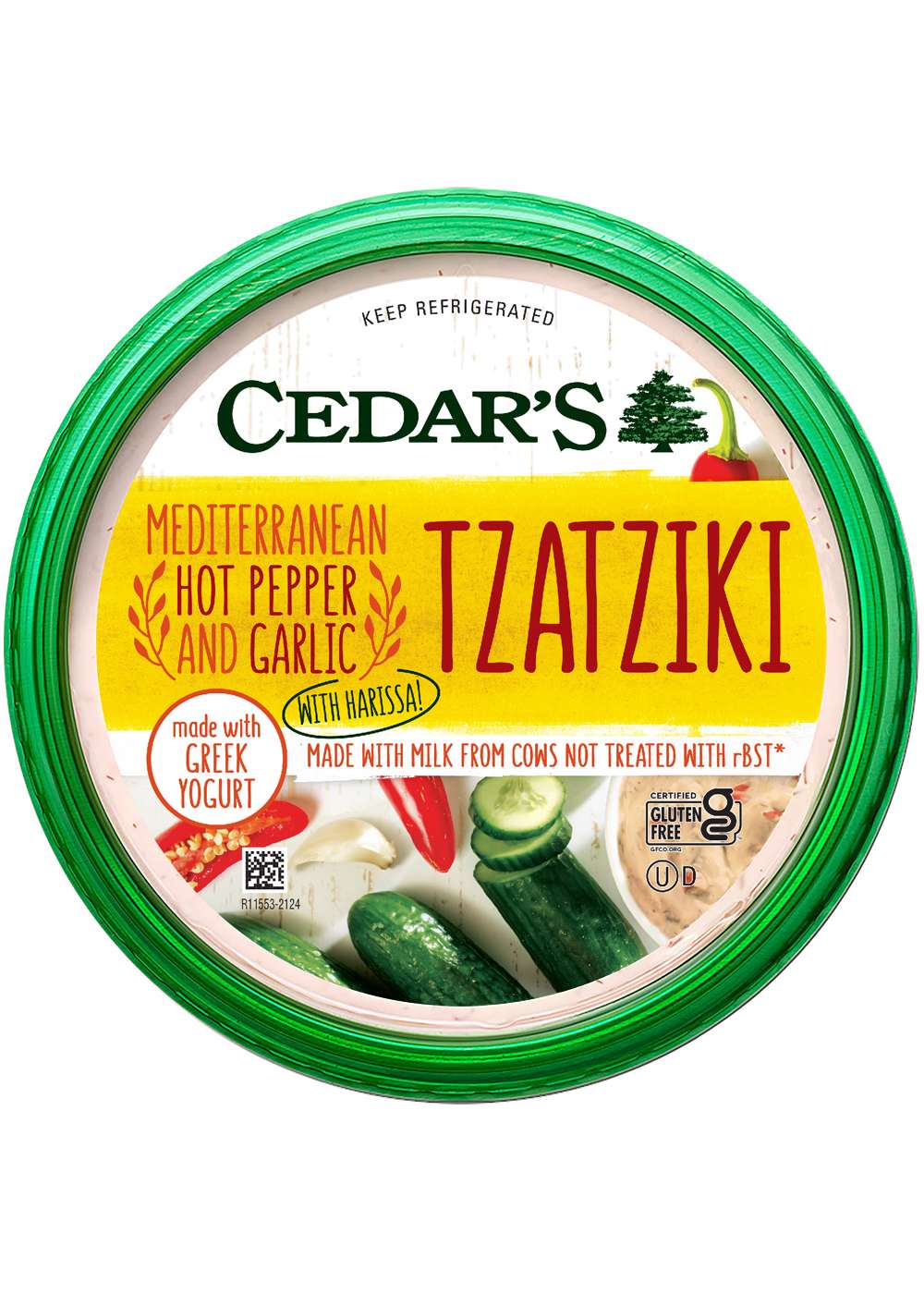 Cedar's Tzatziki Dip - Mediterranean Hot Pepper & Garlic; image 1 of 3
