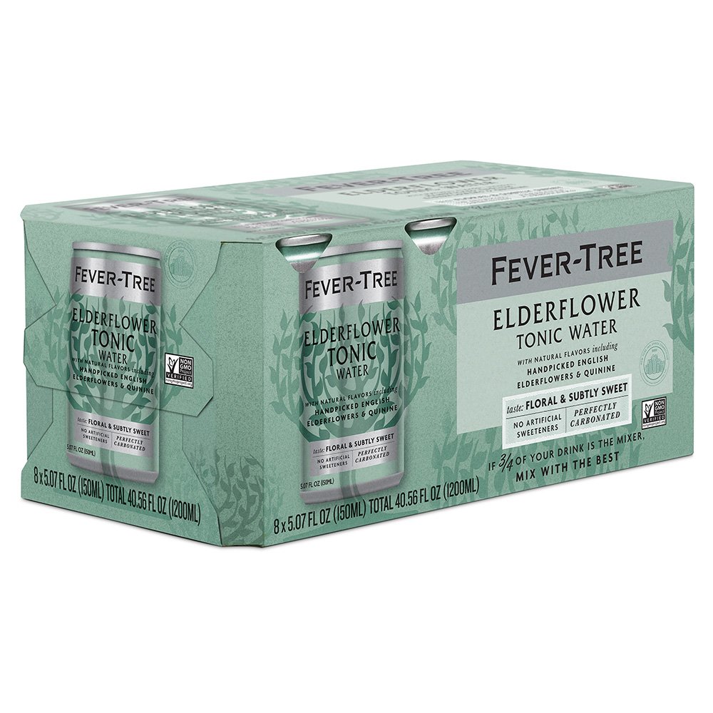 FeverTree Elderflower Tonic Water Cans 8 pk Shop Malt Beverages