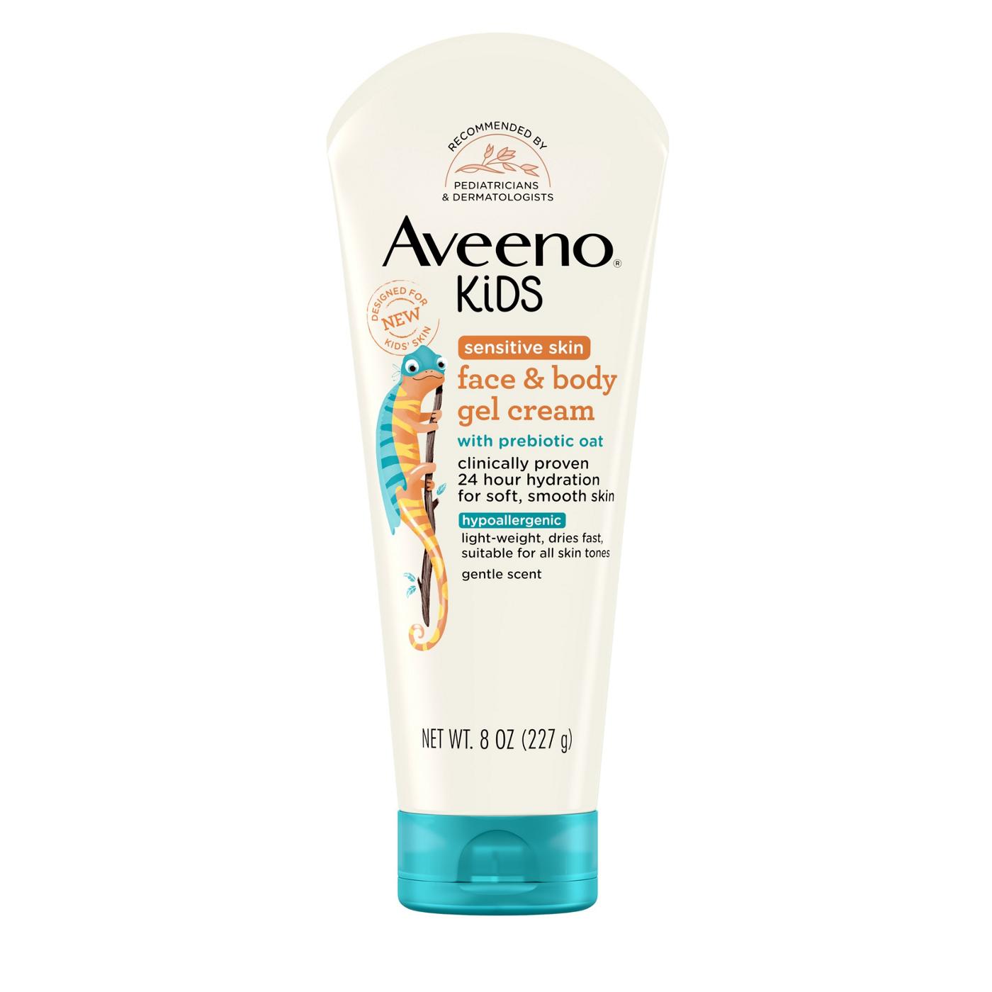 Aveeno Kids Sensitive Skin Face & Body Gel Cream; image 1 of 2