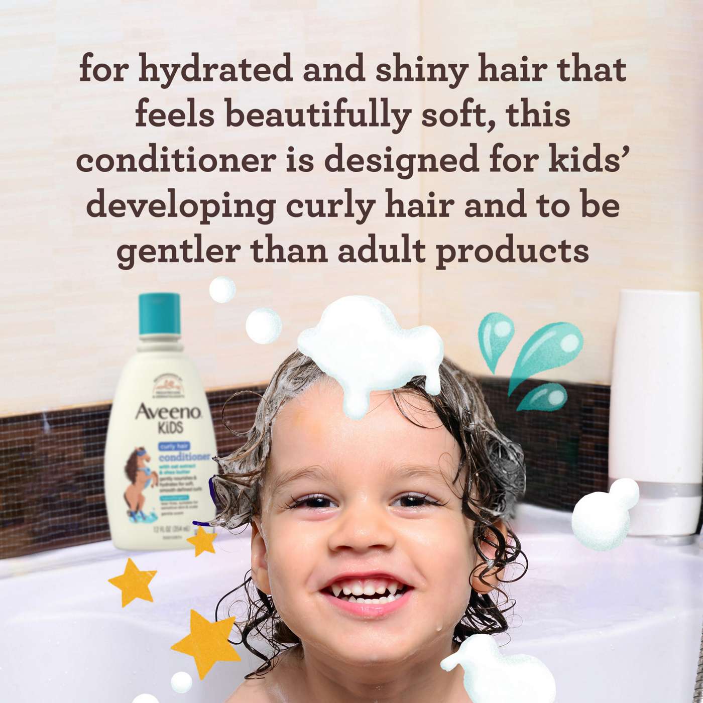Aveeno Kids Curly Hair Conditioner; image 3 of 4
