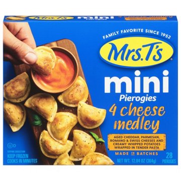 Mrs. T's 4 Cheese Medley Mini Pierogies, 28 ct