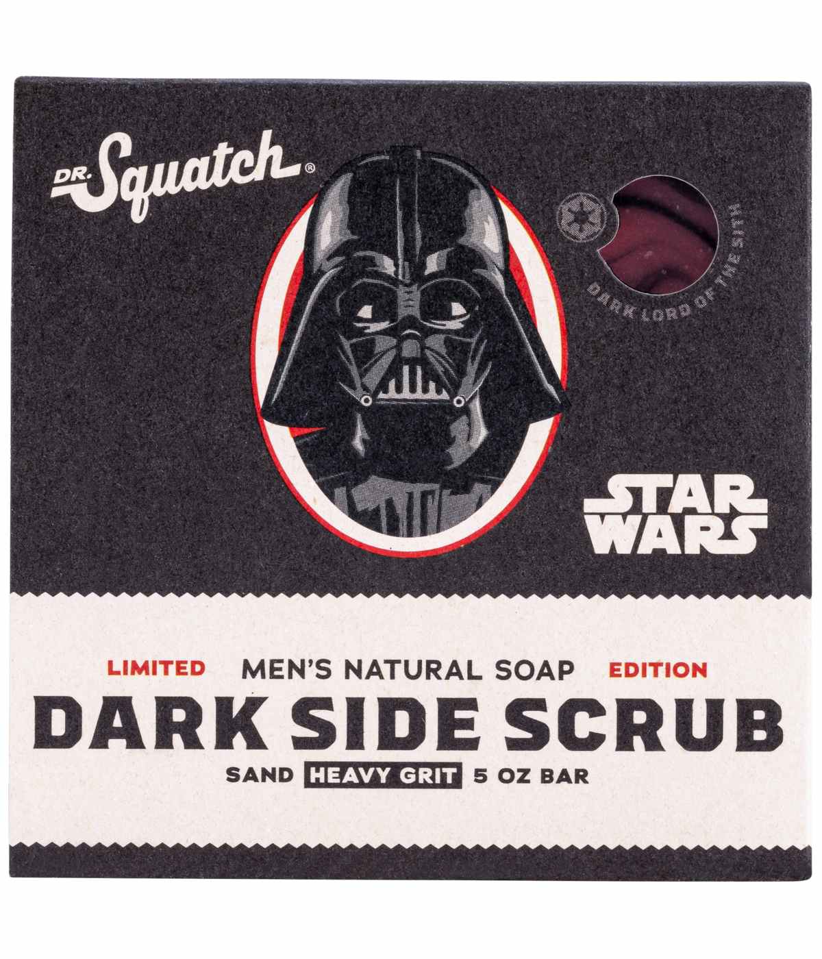 Dr. Squatch Men's Natural Soap Star Wars Dark Side Scrub; image 1 of 2