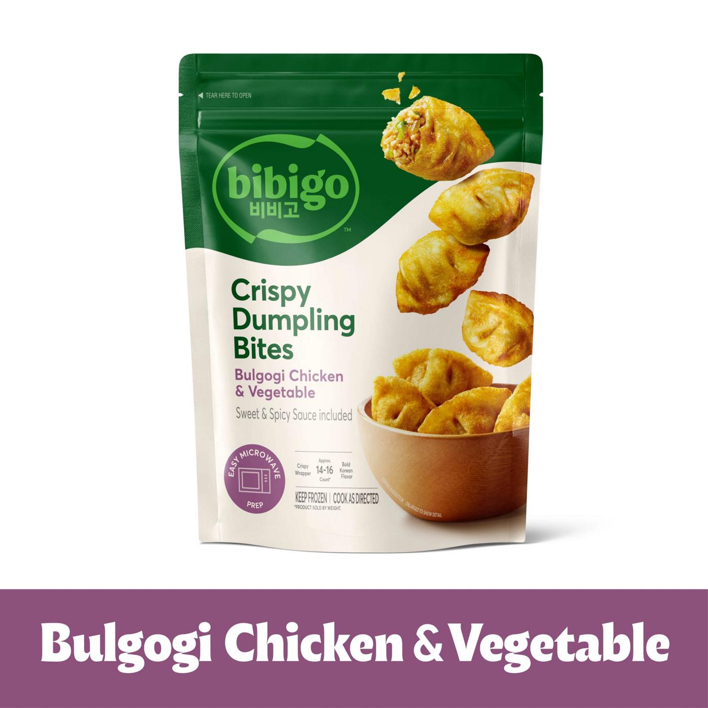 bibigo Frozen Bulgogi Chicken & Vegetable Crispy Dumpling Bites; image 2 of 10