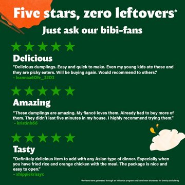 bibigo Frozen Bulgogi Chicken & Vegetable Crispy Dumpling Bites, 7.7 oz