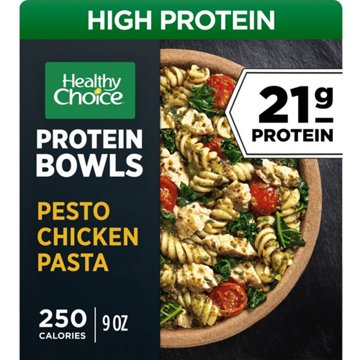 Healthy Choice Protein Bowls Pesto Chicken Pasta High Protein Frozen Meal
