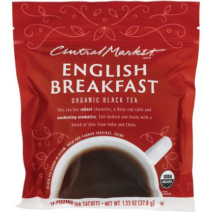 Central Market Sencha Green Tea Pyramid Tea Sachets, 14 ct