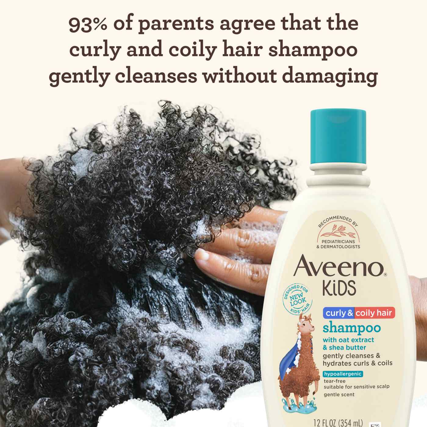 Aveeno Kids Curly Hair Shampoo; image 3 of 3