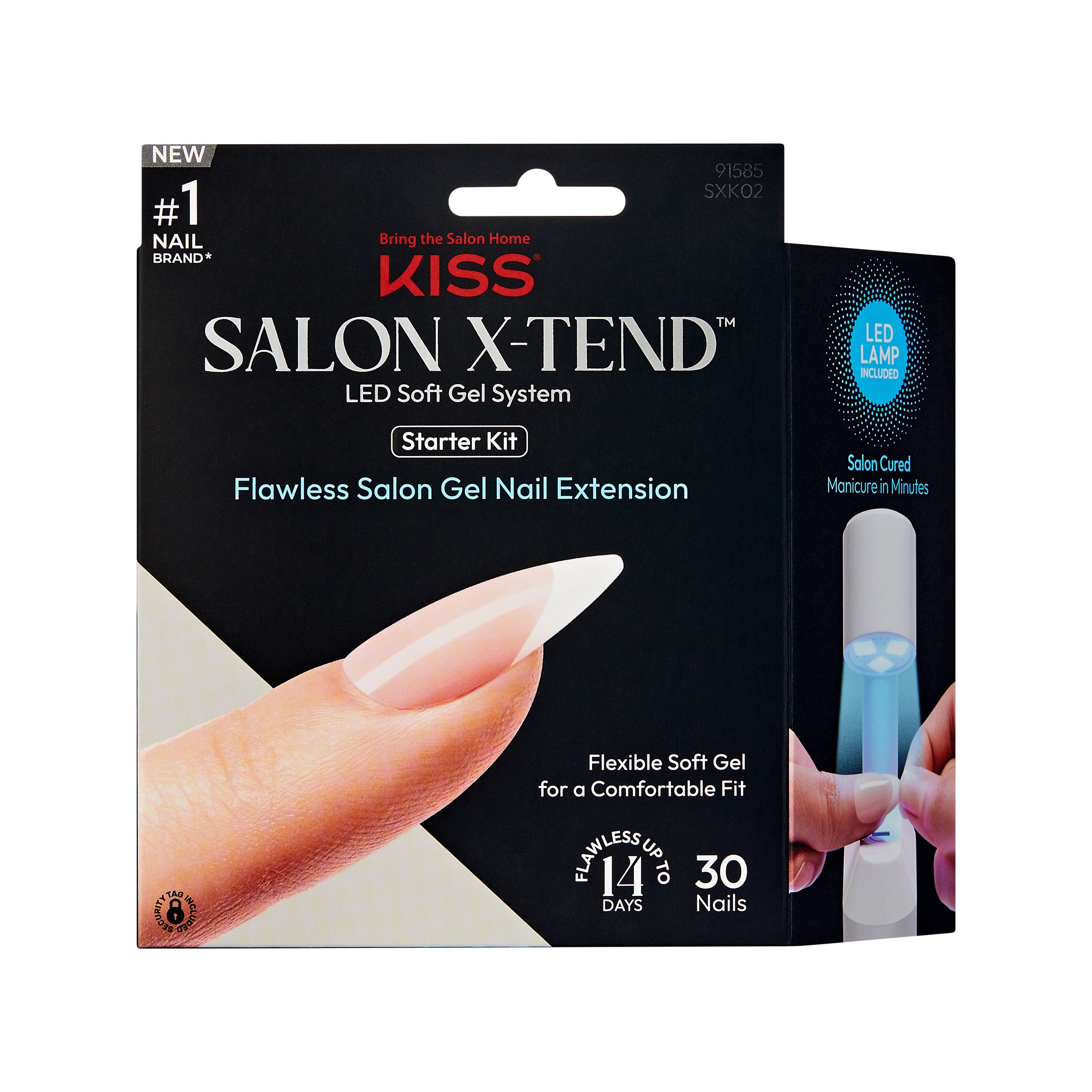 KISS Salon X-Tend LED Soft Gel System Starter Kit - Pure - Shop Nail ...