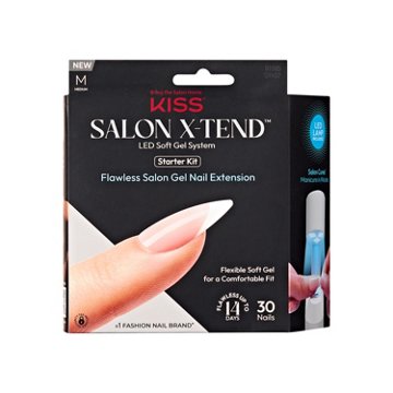 KISS Salon X-Tend LED Soft Gel System Starter Kit - Pure, 30 ct