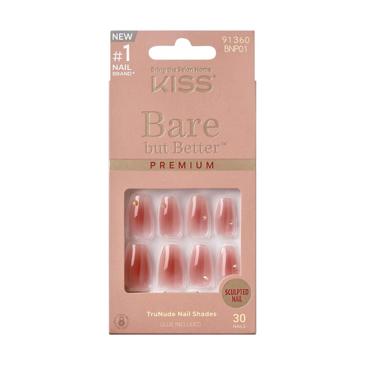 KISS Bare But Better Premium Nails - Shine; image 1 of 7