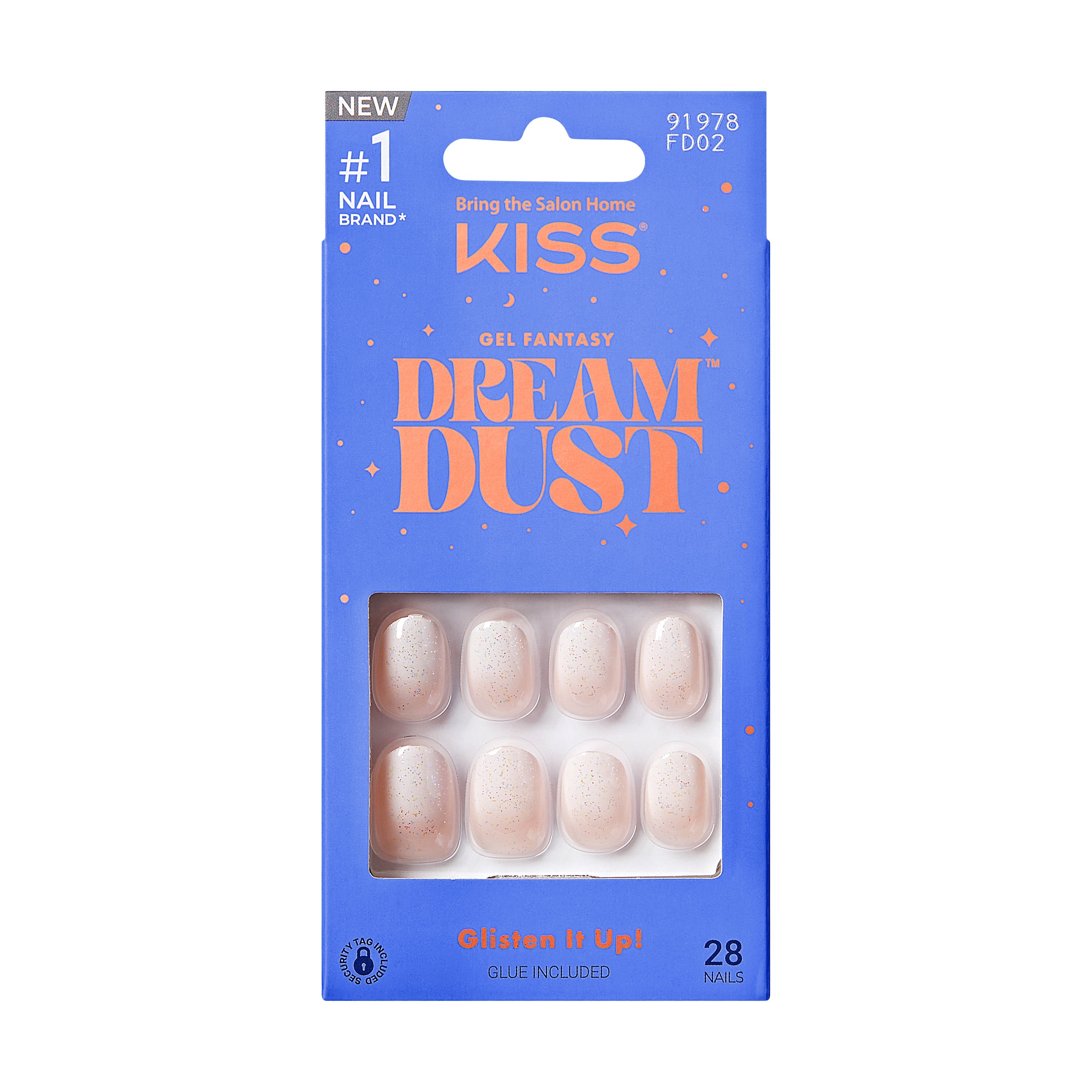 KISS Gel Fantasy Dream Dust Nails Silver Spoon Shop Nail Sets At H E B   009964013 1