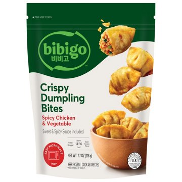 bibigo Frozen Spicy Chicken & Vegetable Crispy Dumpling Bites, 7.7 oz