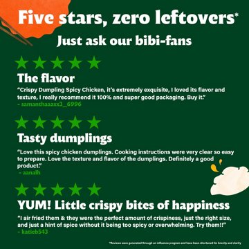 bibigo Frozen Spicy Chicken & Vegetable Crispy Dumpling Bites, 7.7 oz