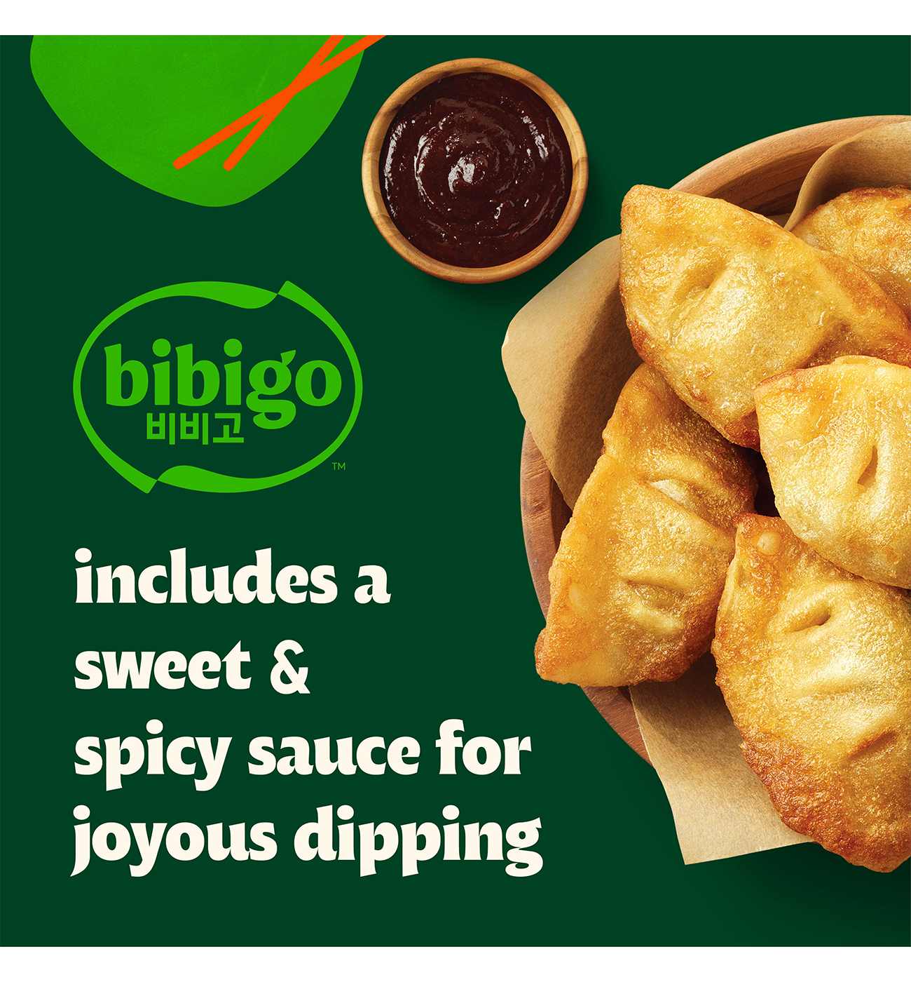 bibigo Frozen Spicy Chicken & Vegetable Crispy Dumpling Bites; image 5 of 10
