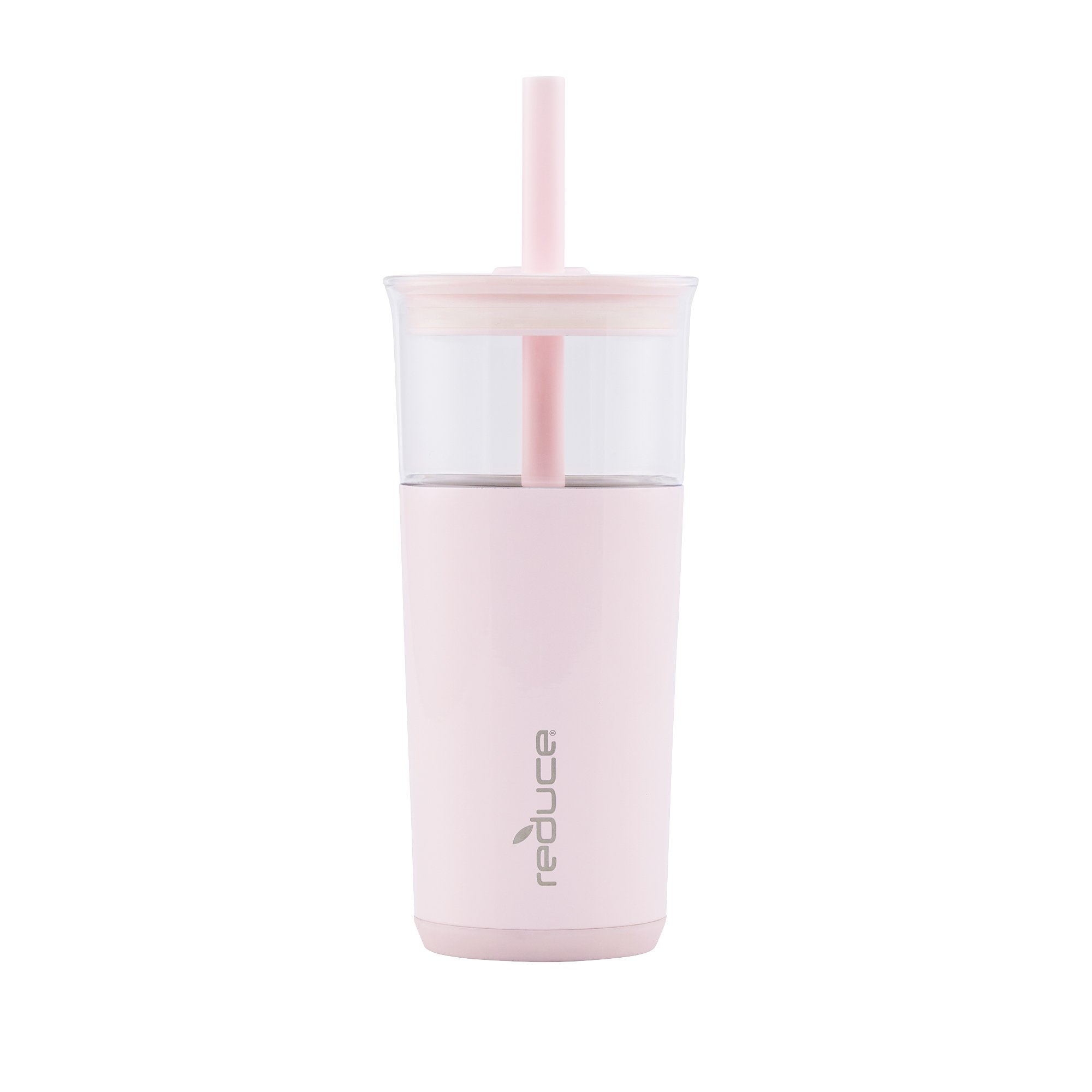 Reduce Aspen Glass Tumbler with Wide Straw Peony Shop Cups