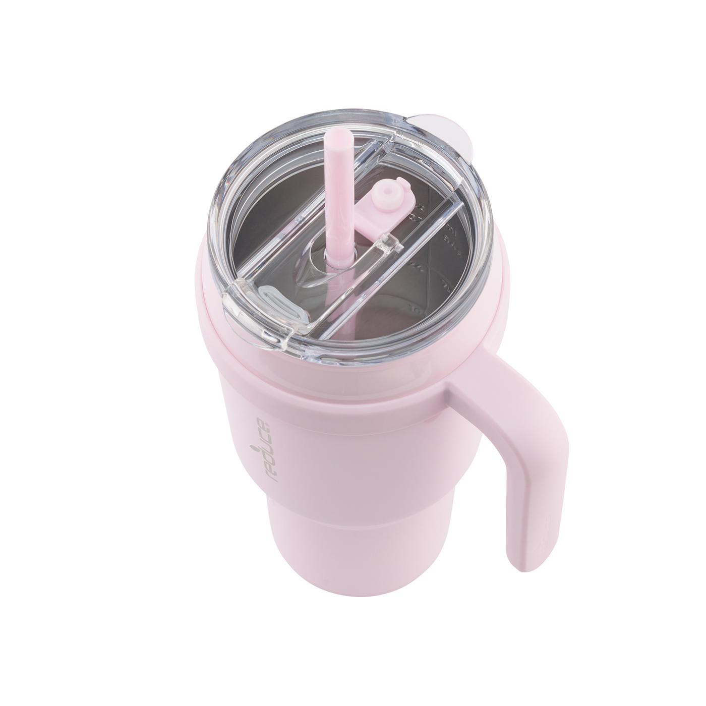 Reduce Cold1 Straw Tumbler with Handle - Pink Quartz; image 2 of 3