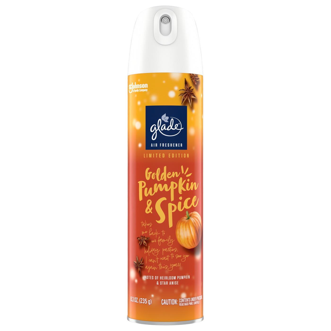 Glade Air Freshener Room Spray - Golden Pumpkin & Spice; image 3 of 3