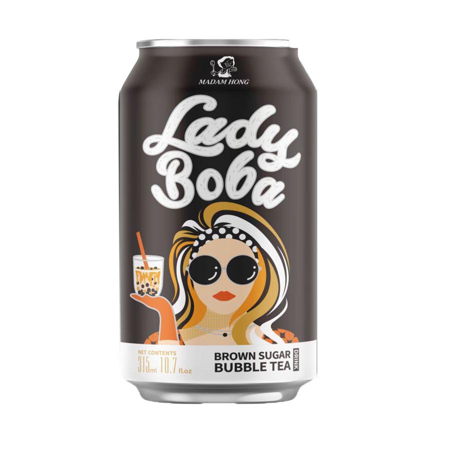 Lady Boba Brown Sugar Bubble Tea, 10.7 oz