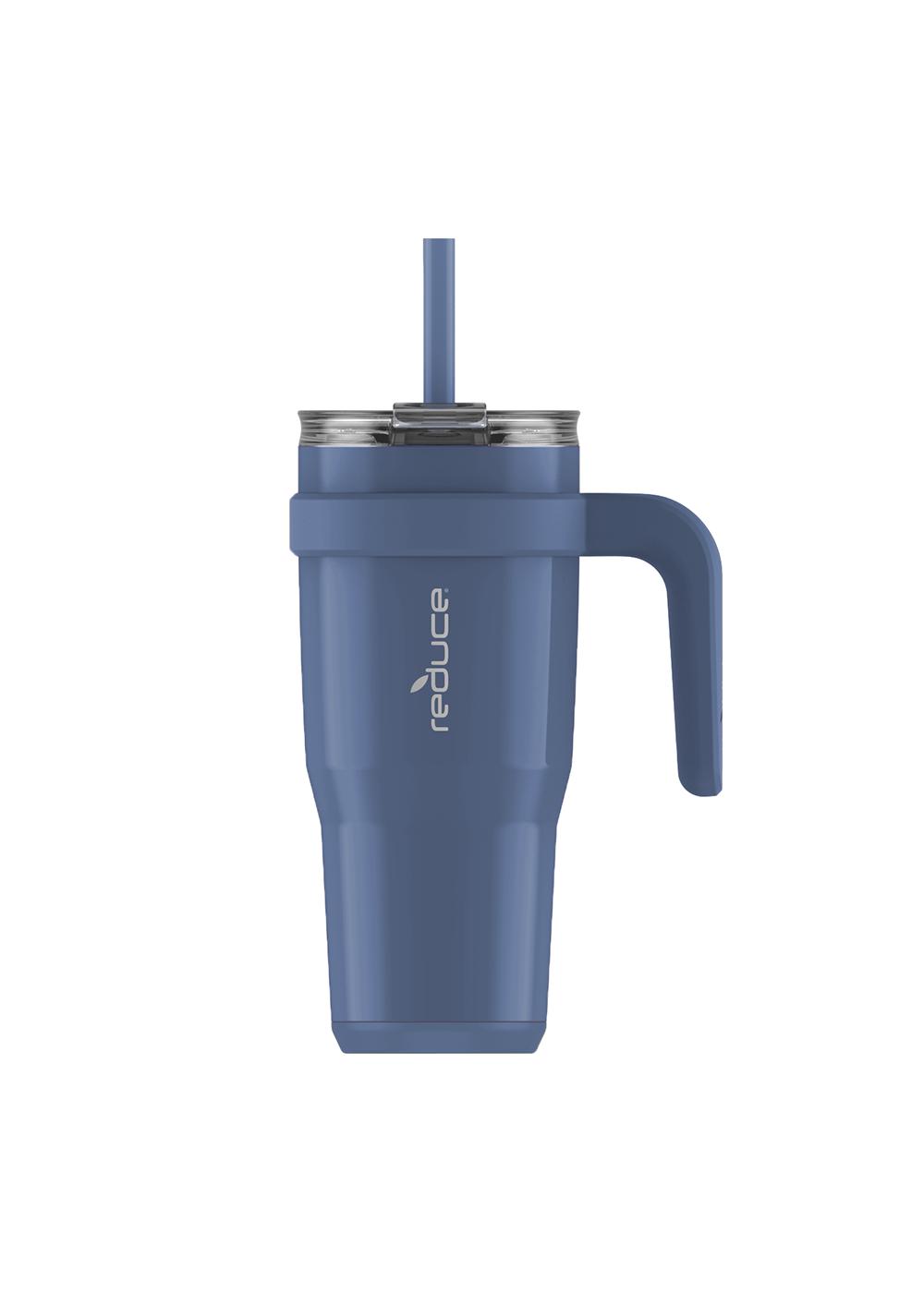 Reduce Cold1 Straw Tumbler with Handle - Mineral Blue; image 2 of 2