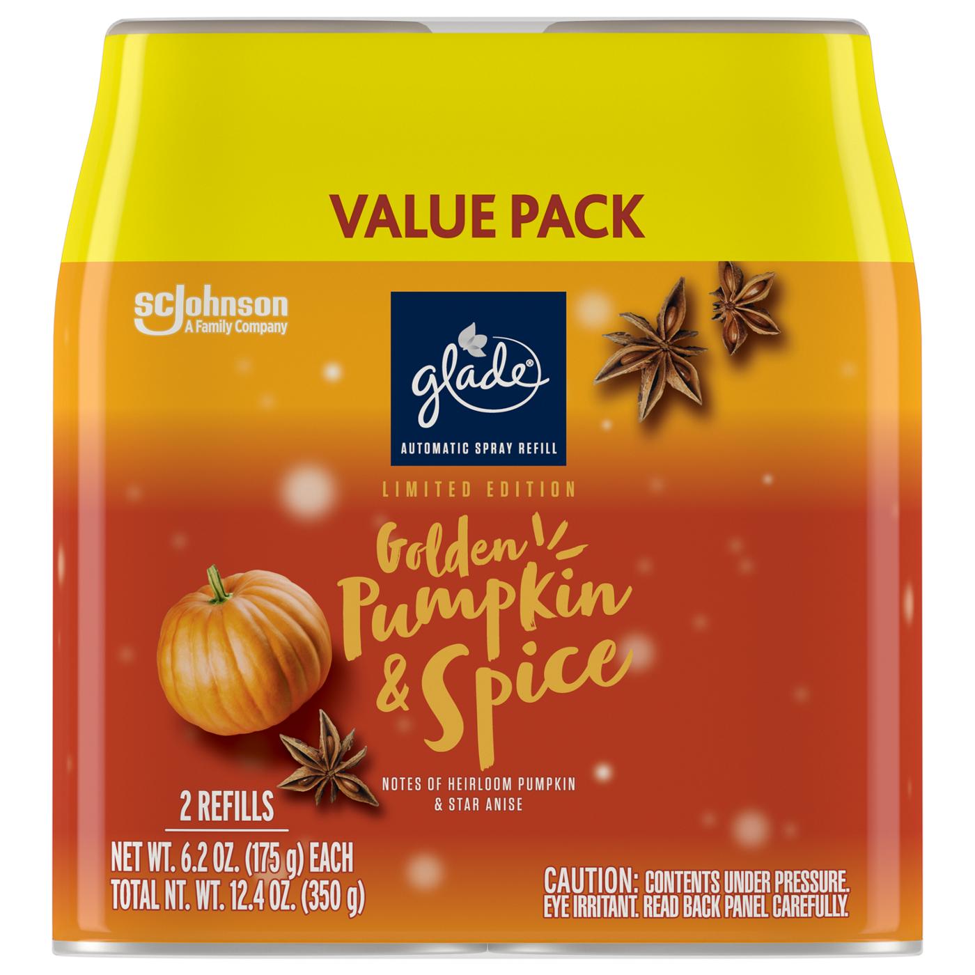 Glade Automatic Spray Refill, Value Pack - Golden Pumpkin & Spice; image 3 of 3