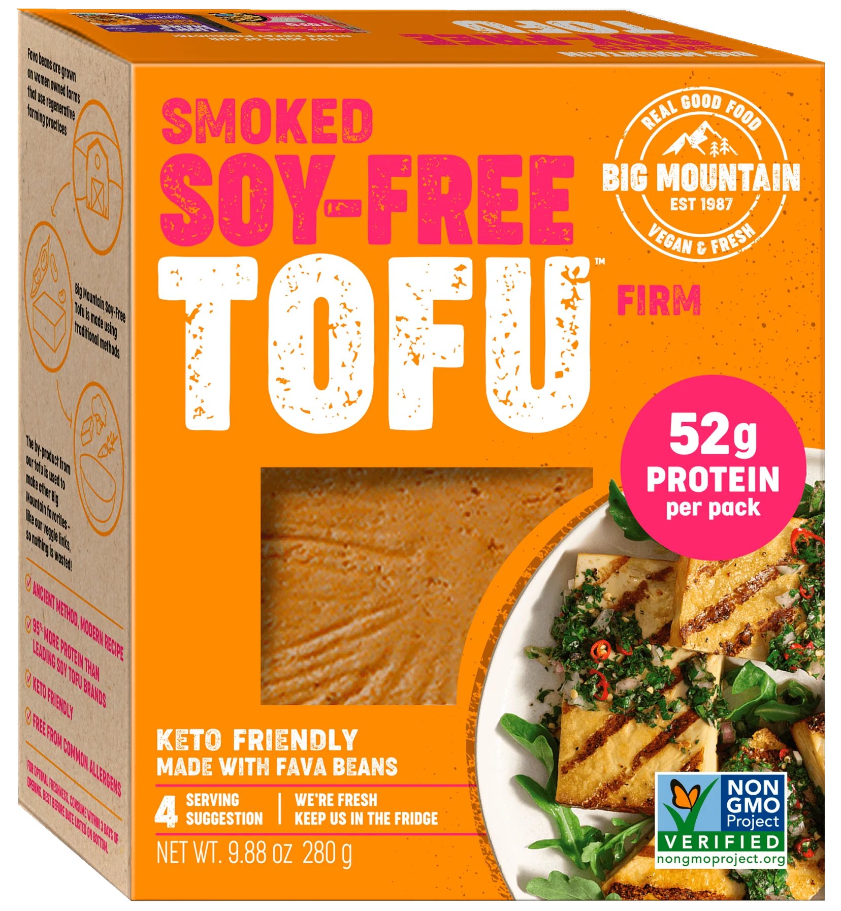 Big Mountain Smoked Soy-Free Tofu, 9.88 oz | Central Market