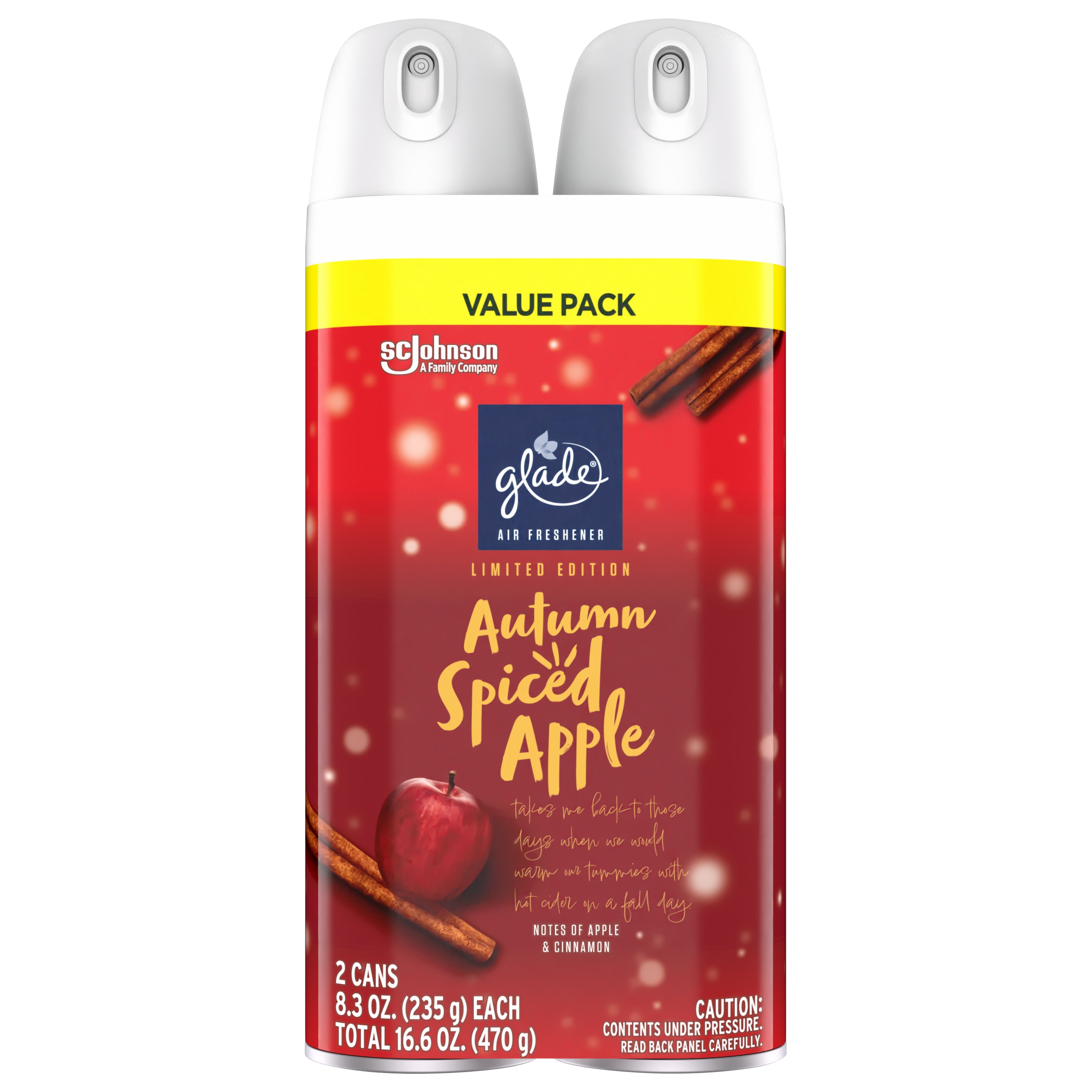 Glade Air Freshener Room Spray, Value Pack Autumn Spiced Apple Shop
