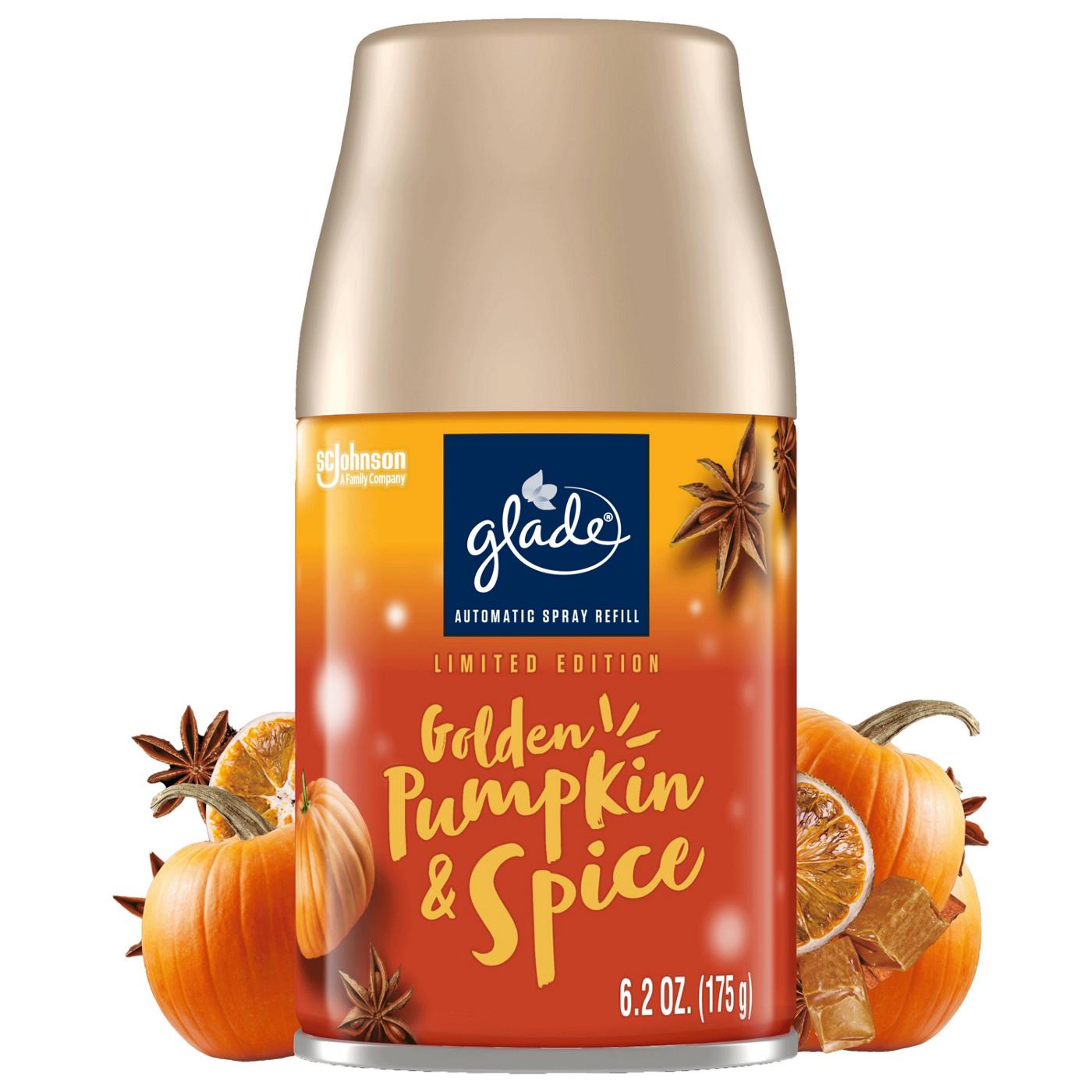 Glade Automatic Spray Refill - Golden Pumpkin & Spice; image 1 of 2
