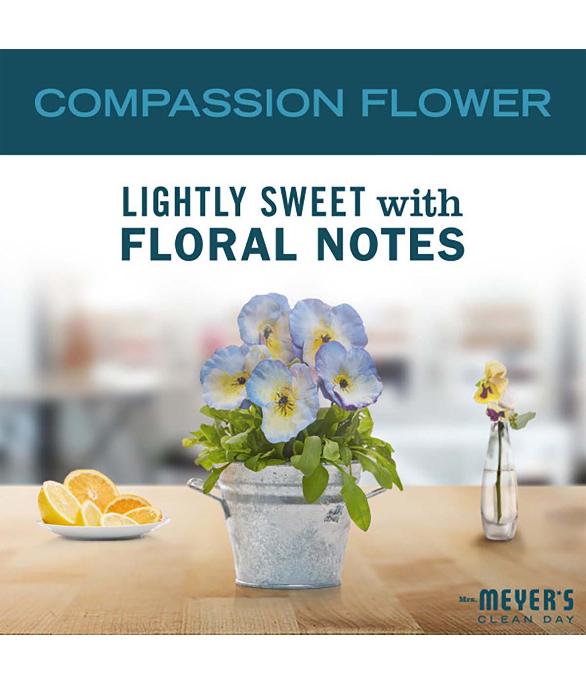 Mrs. Meyer's Clean Day Compassion Flower Scented Soy Candle; image 2 of 3