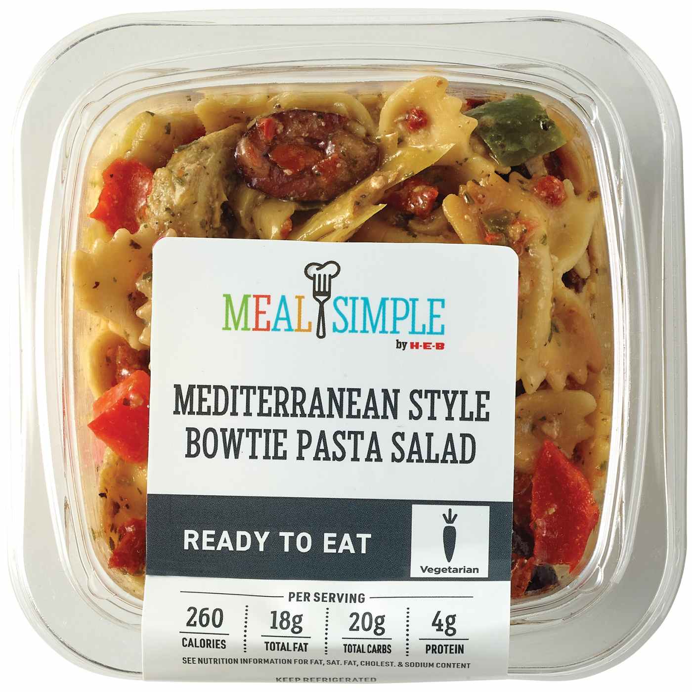 Meal Simple by H-E-B Mediterranean-Style Bowtie Pasta Salad; image 2 of 3