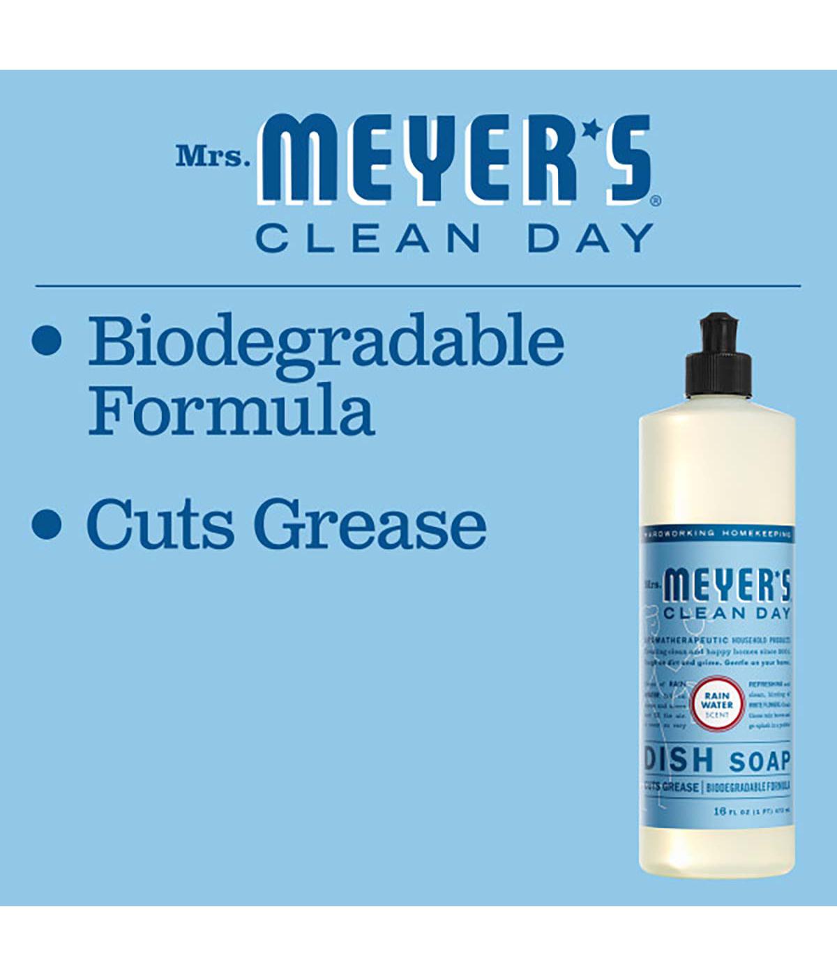 Mrs. Meyer's Clean Day Rainwater Dish Soap; image 5 of 6