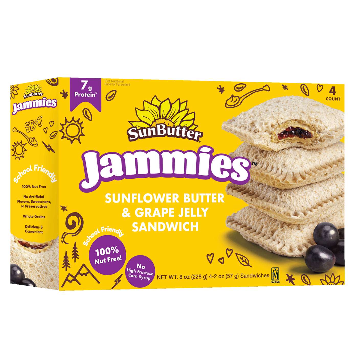 SunButter Jammies Frozen Sandwiches - Sunflower Butter & Grape Jelly; image 1 of 7