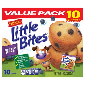 Entenmann's Little Bites Blueberry Mini Muffins Value Pack, 10 ct