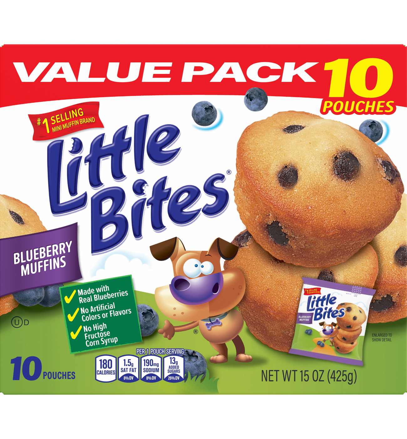 Entenmann's Little Bites Blueberry Mini Muffins Value Pack; image 1 of 13