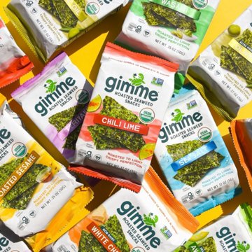 gimme Roasted Seaweed Snacks - Sea Salt & Avocado Oil, 6 ct