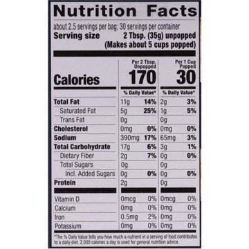 H-E-B Microwave Popcorn - Salted, 12 ct