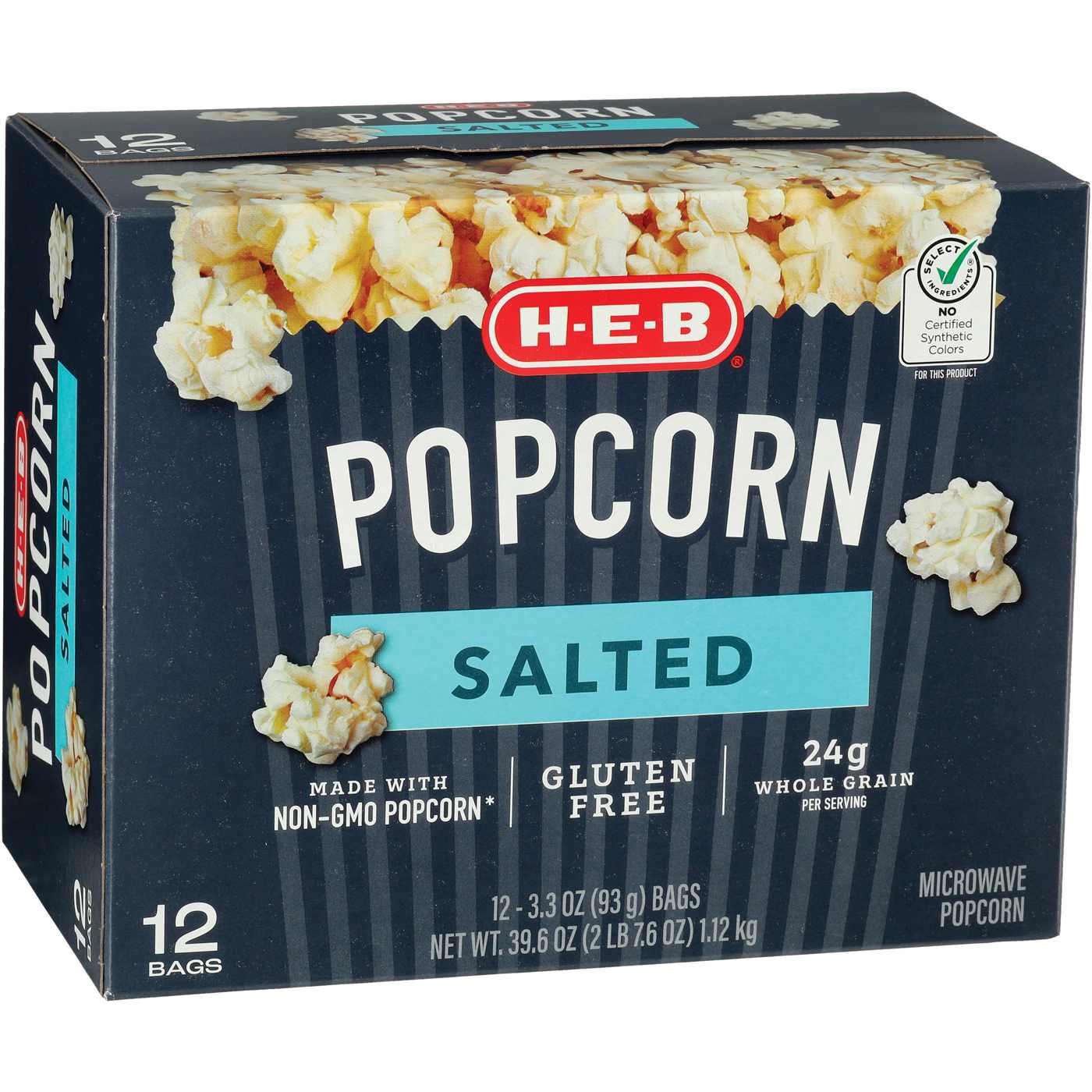 H-E-B Microwave Popcorn - Salted; image 4 of 4