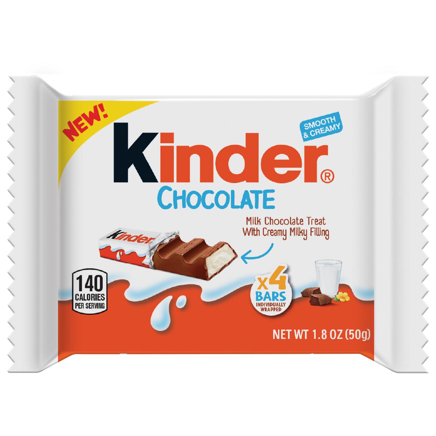 Kinder Chocolate with Creamy Milky Filling Candy Bars; image 1 of 5