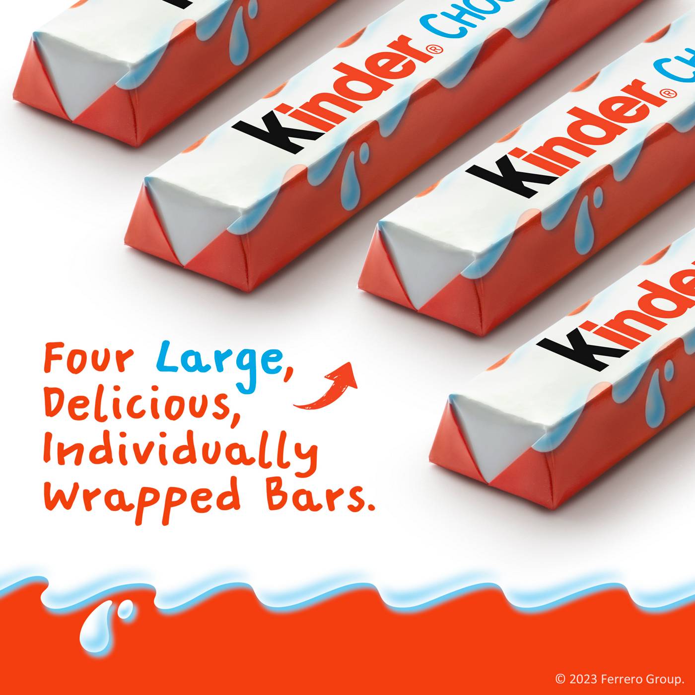 Kinder Chocolate with Creamy Milky Filling Candy Bars - King Size; image 2 of 5