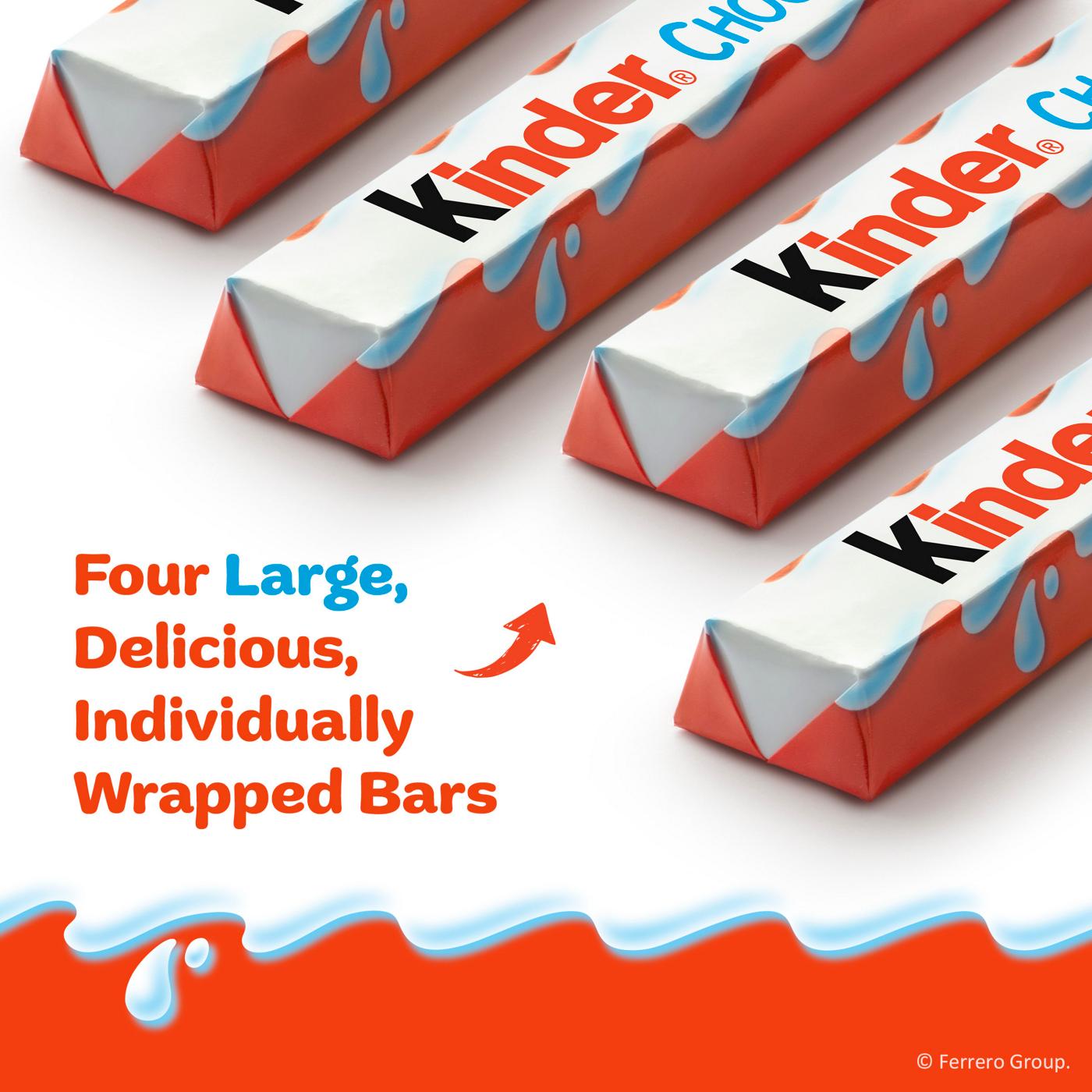 Kinder Chocolate & Creamy Milky Filling Candy Bars - King Size; image 7 of 12
