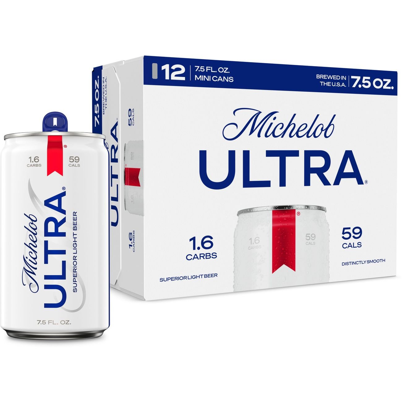 Michelob ULTRA Superior Light Lager Beer 12 pk Mini Cans - Shop Beer at ...