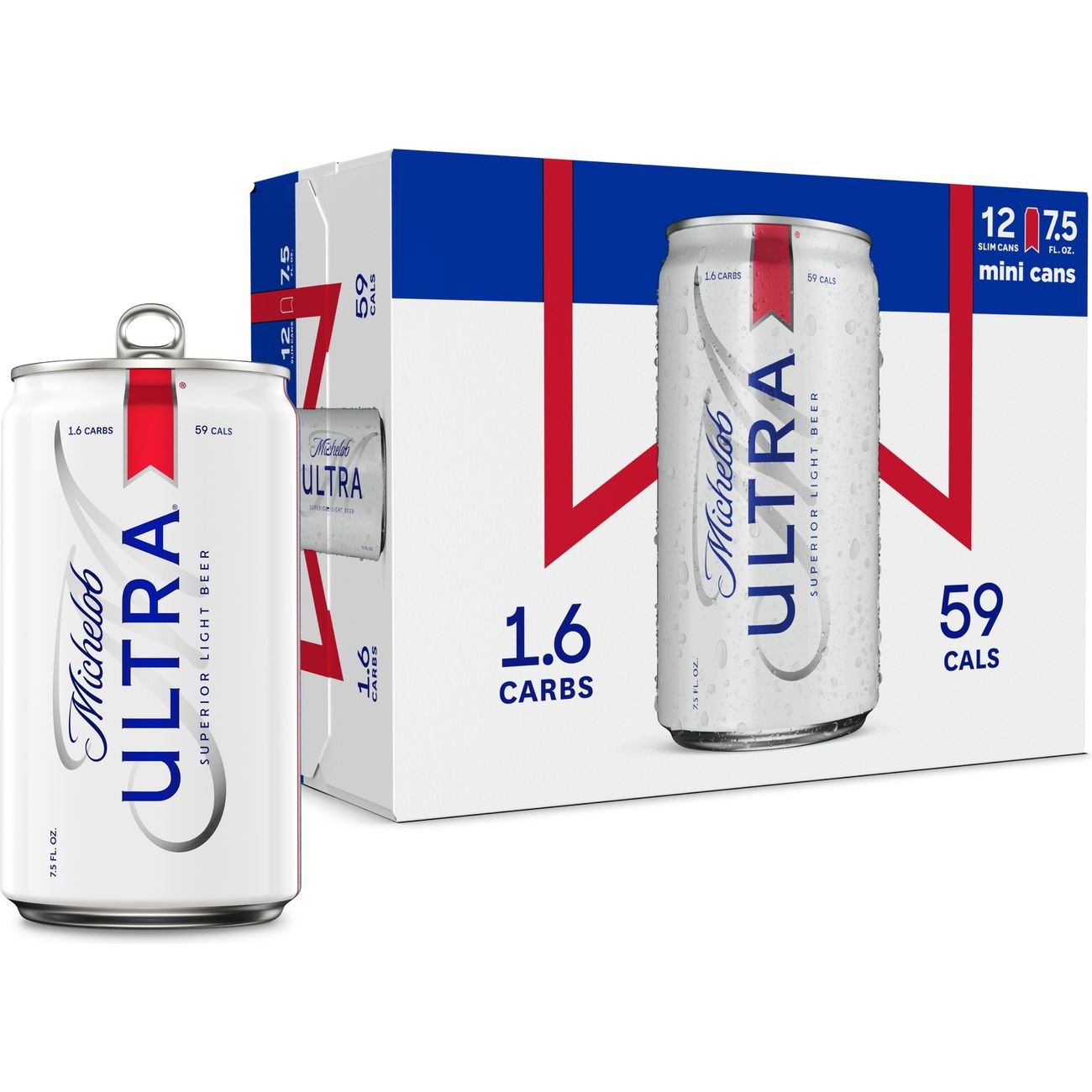 Michelob Ultra Beer Mini Cans 12 pk Shop Beer at HEB