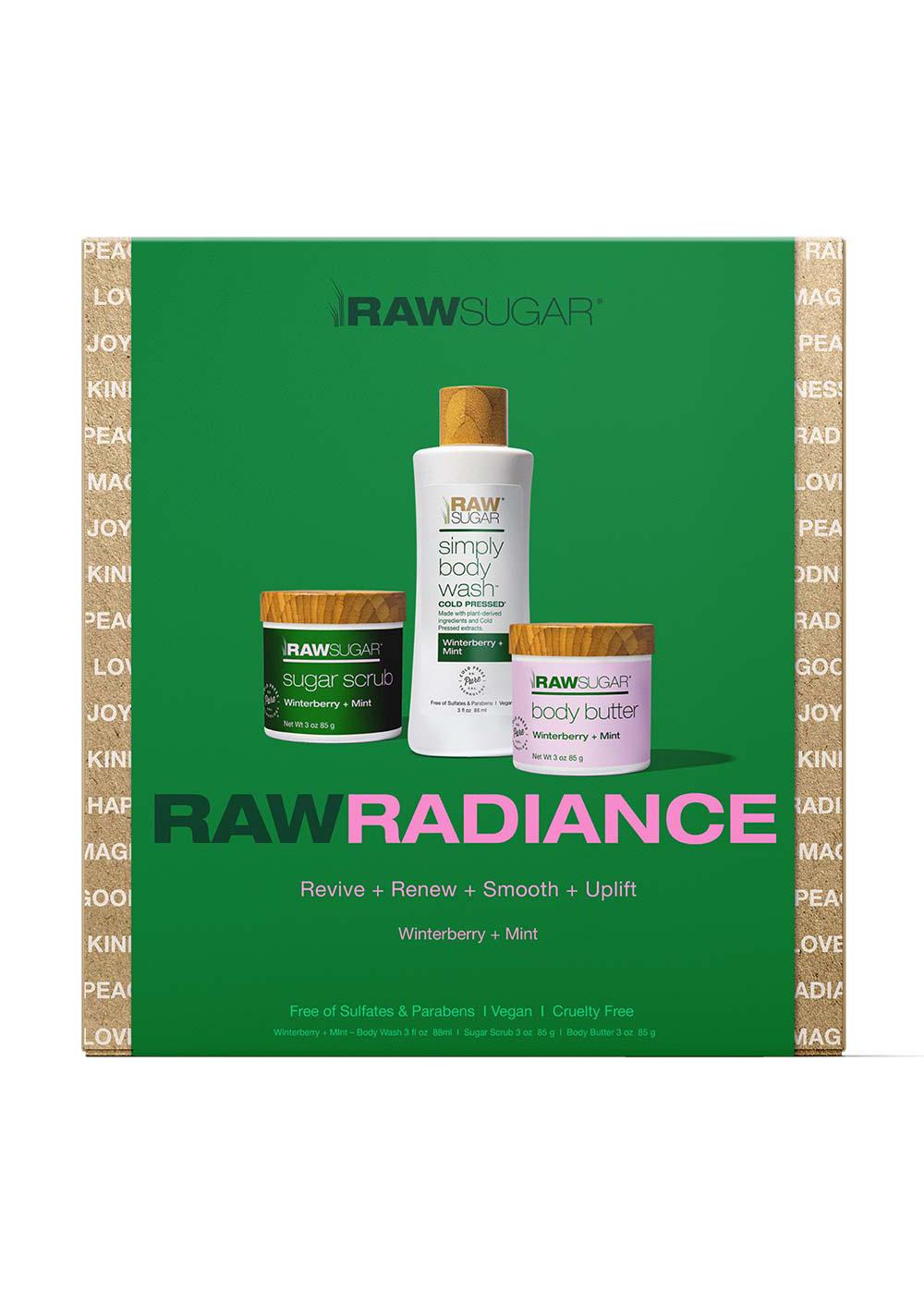 Raw Sugar Raw Radiance Gift Set Winterberry + Mint; image 1 of 2