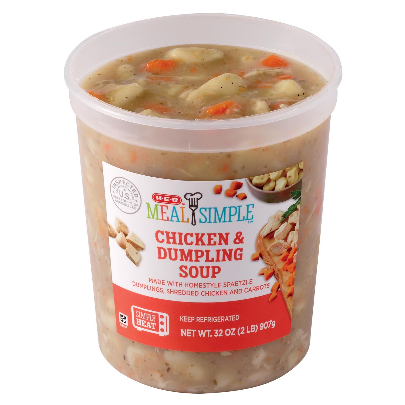 Meal Simple by H-E-B Chicken & Dumpling Soup - Family Size; image 1 of 2