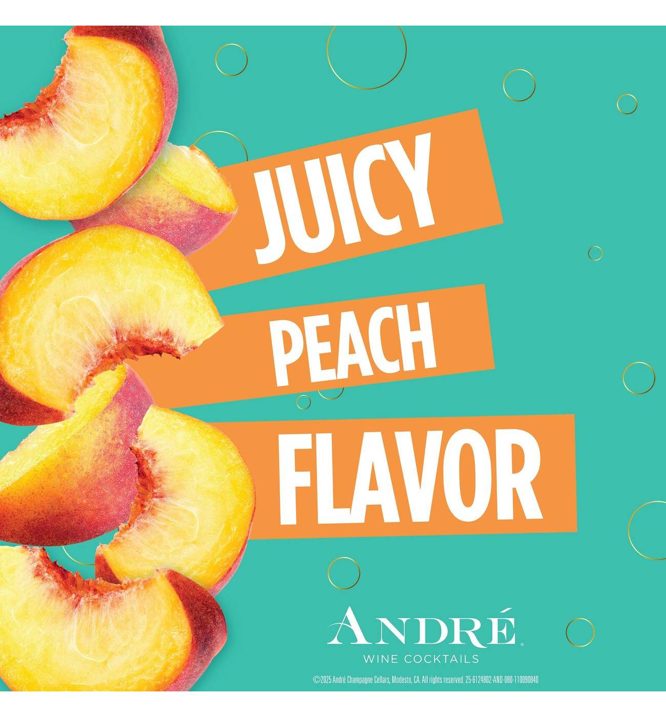 Andre Peach Bellini California Wine Cocktail; image 2 of 4