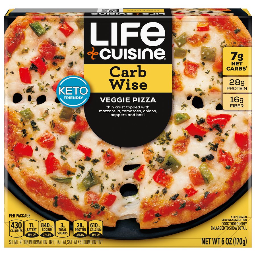 Life Cuisine Carb Wise Veggie Pizza Frozen Meal Shop Entrees & sides