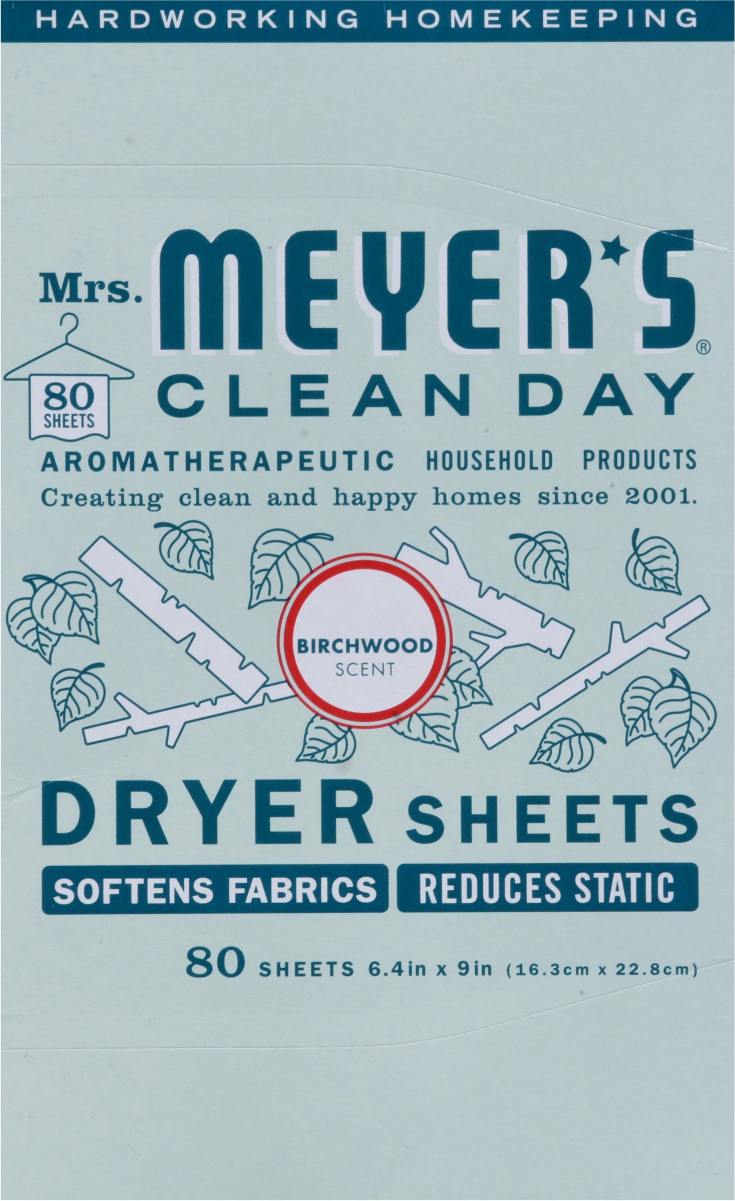 Mrs. Meyer's Clean Day Birchwood Dryer Sheets Shop All purpose cleaners at HEB