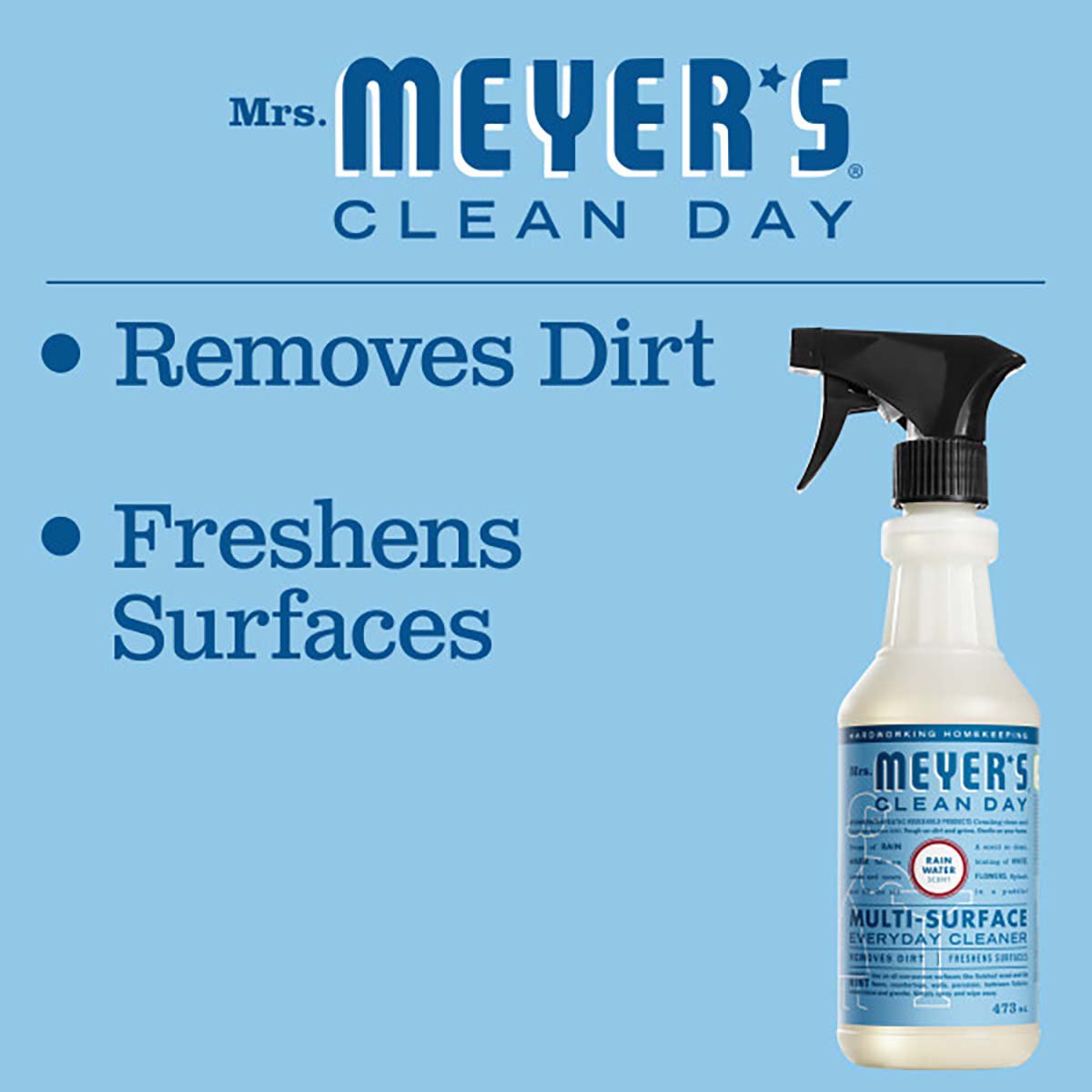 Mrs. Meyer's Clean Day Rainwater Scent Multi-Surface Everyday Cleaner Spray - Thumbnail 4