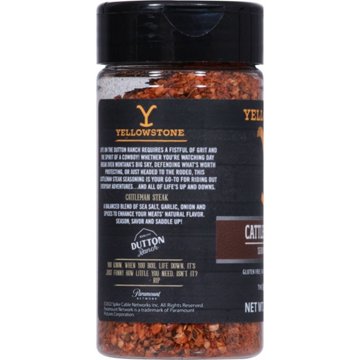 Yellowstone Cattleman Steak Seasoning and Rub, 5.4 oz