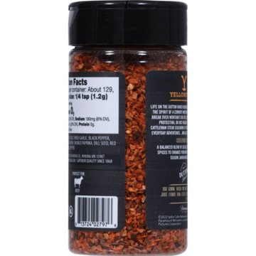 Yellowstone Cattleman Steak Seasoning and Rub, 5.4 oz